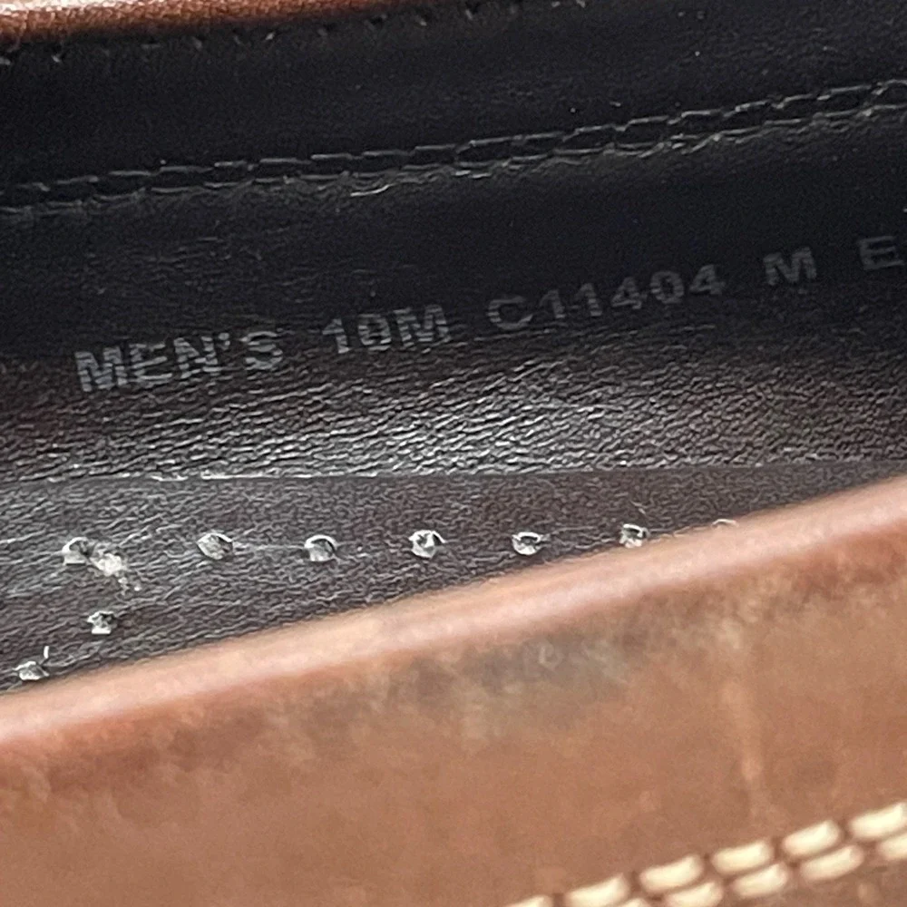 Cole‎ Haan Grant Escape Mens Brown Leather Loafers Drivers Shoes C11404 Size 10M